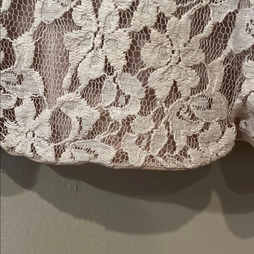 The Limited Cream Peplum Embellished Blouse - Picture 5 of 7